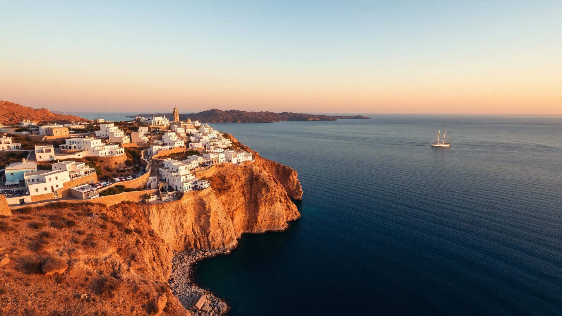 Küste einer griechischen Insel mit türkisem Meer